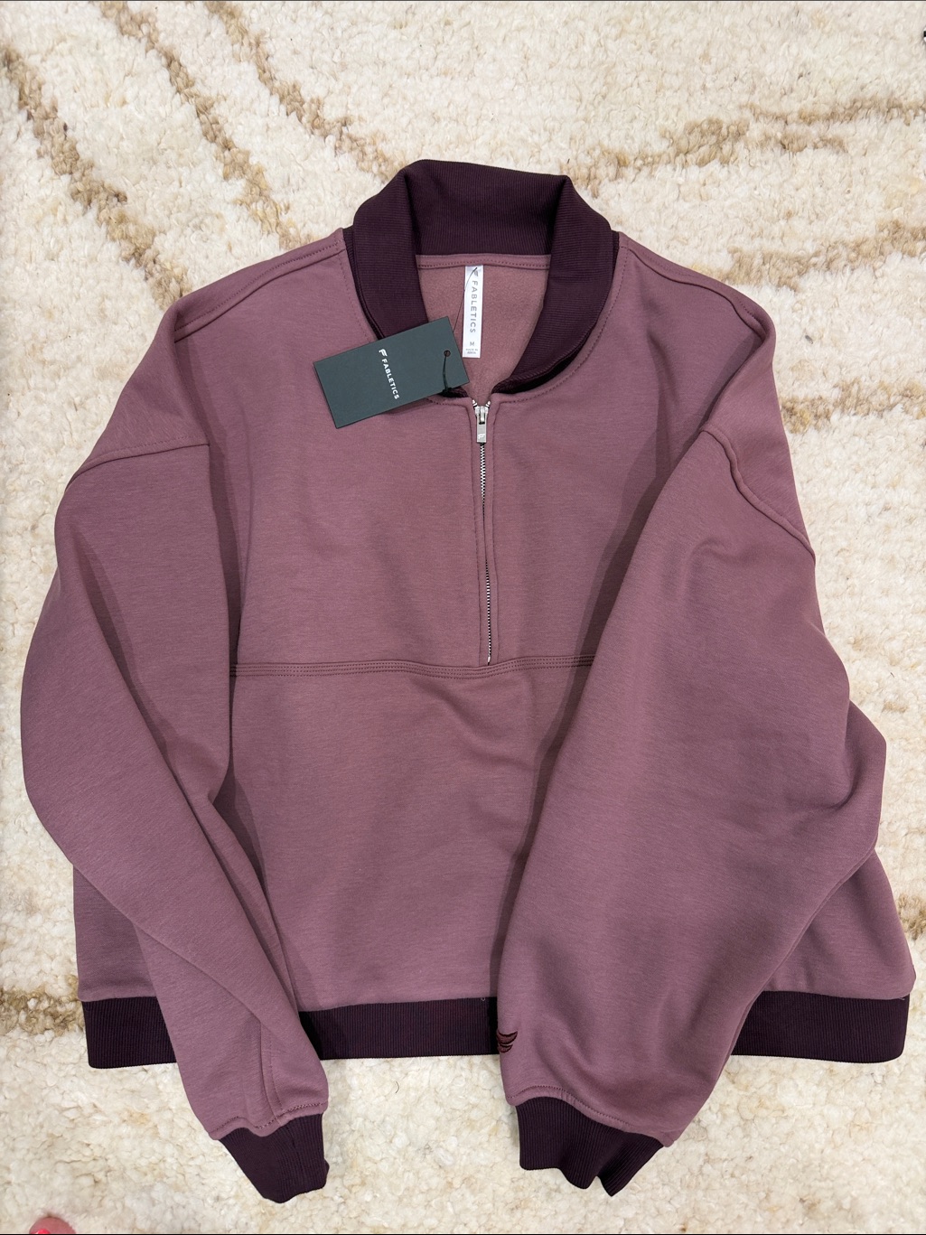 Fabletics Cozy Fleece Relaxed Half Zip